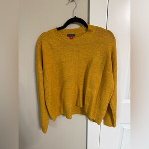 Vince Camuto Mustard Yellow Crew Neck Sweater